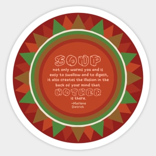 Comforting Soup [red] Sticker